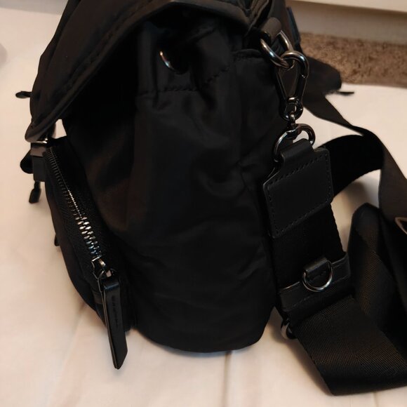 MZ Wallace Black Rec Air Medium Apex Crossbody - Picture 3 of 7